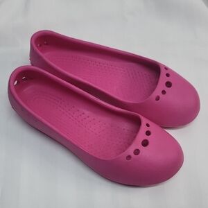 Girls CROCS Pink Ballet Flats